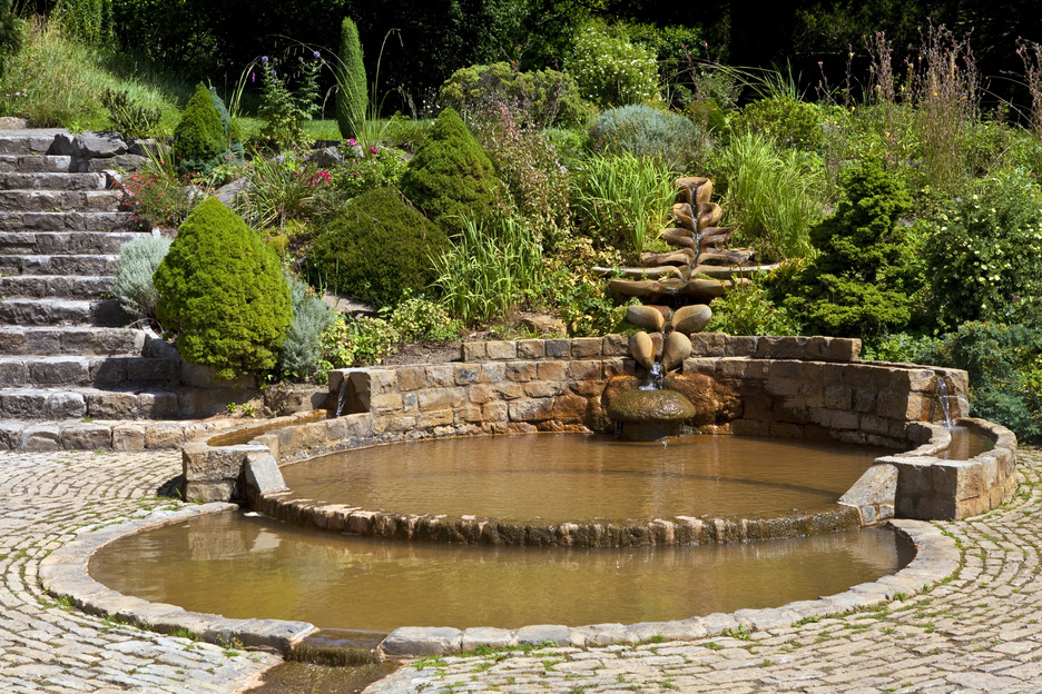 The Vesica Pool in the Chalice Well Gardens